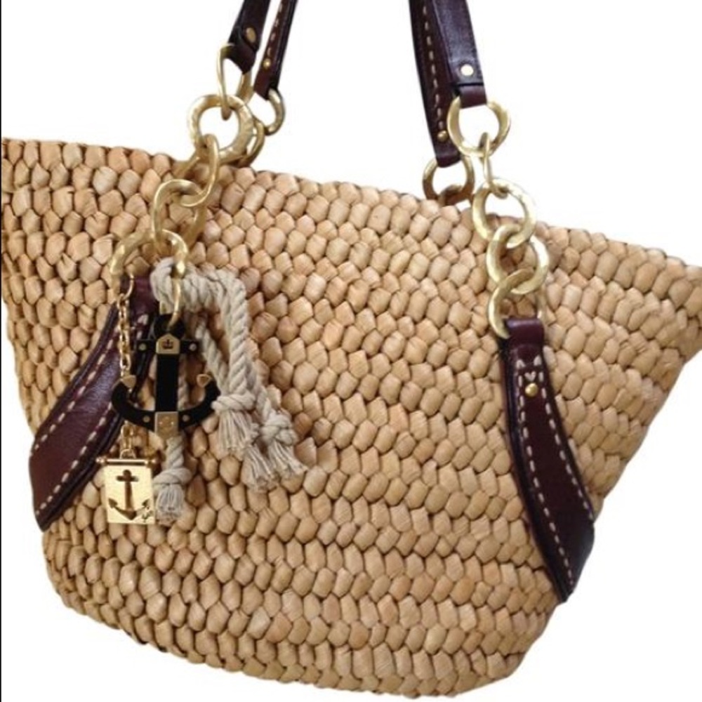 Juicy Couture Straw Beach Tote